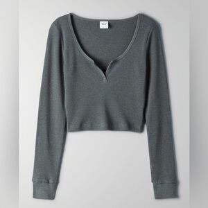 Aritzia Waffled Long Sleeve